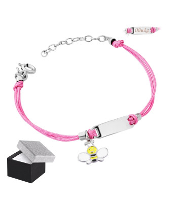Princess bracelet ENGRAVING small bee