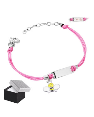 Princess bracelet ENGRAVING small bee