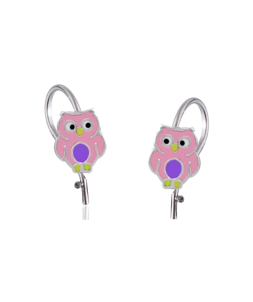 Silver Children’s Owl Earrings