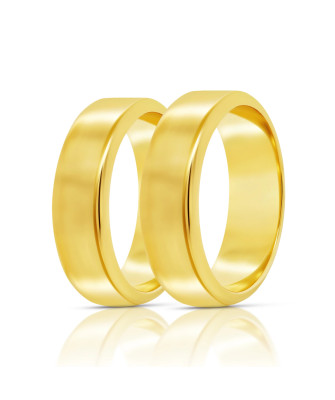 Classic gold wedding band 3 mm 14k size 15 - 23