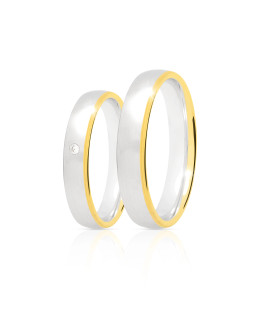 Classic gold ring 4 mm 14k size 6 - 14