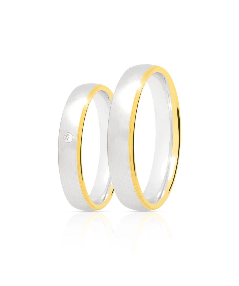 Classic gold ring 4 mm 14k size 15-23