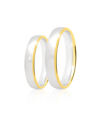 Classic gold wedding band 4 mm 14k size 24 - 32