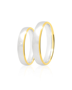 Classic gold wedding band 4 mm 14k size 24 - 32