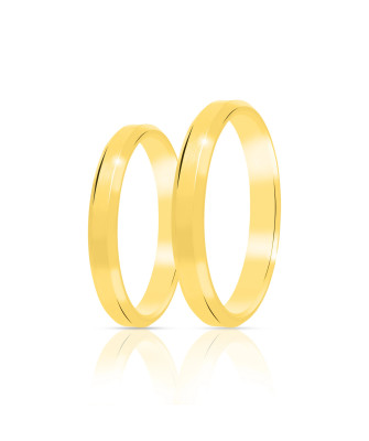 Classic gold wedding band 4 mm 14k size 24 - 32