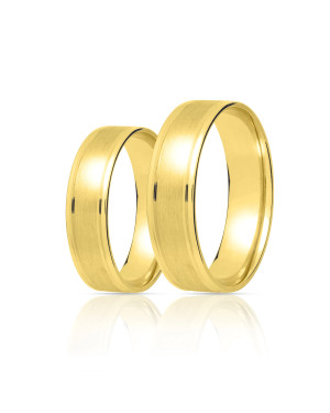 Classic gold ring 4 mm 14k trial Size 24 - 32