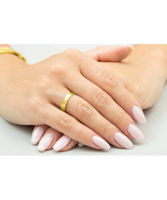 Classic gold ring 4 mm 14k trial Size 24 - 32