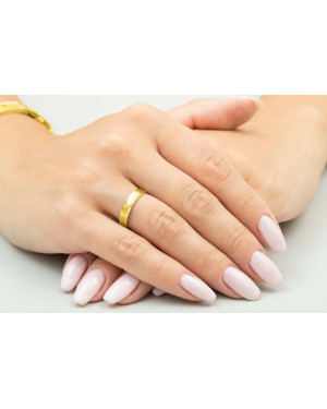 Classic gold ring 4 mm 14k trial Size 24 - 32