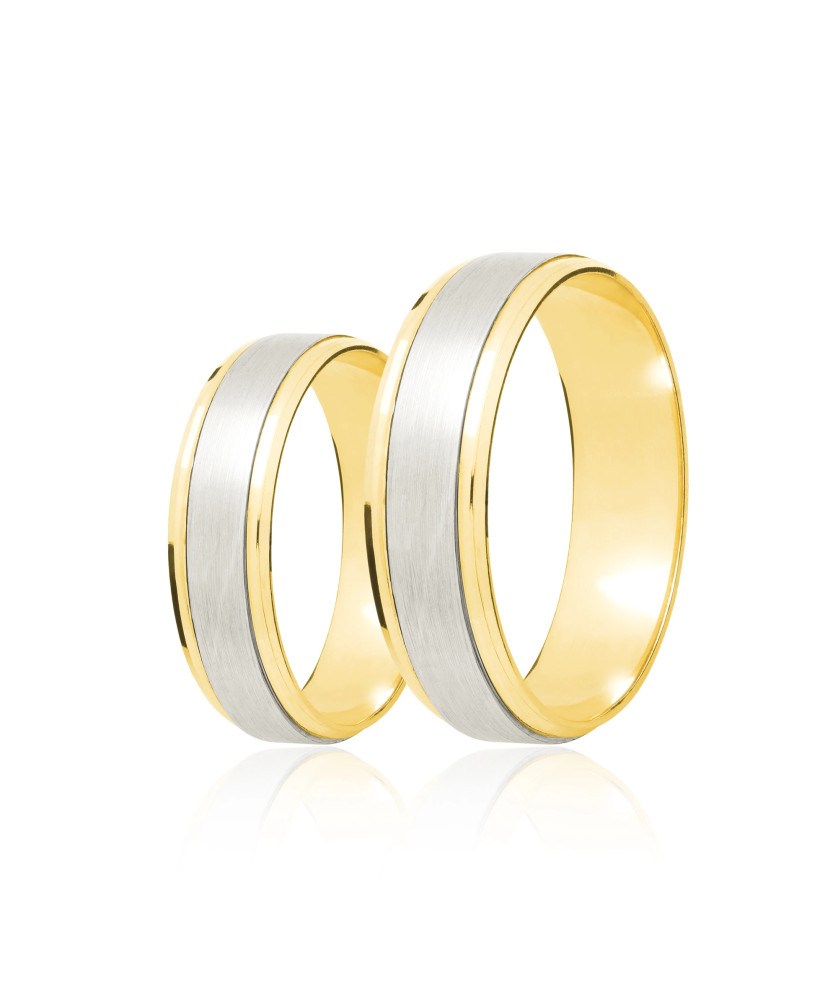 Classic gold wedding band 4 mm 14k size 15 - 23