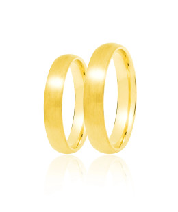 14k gold wedding band 4 mm size 15 - 23