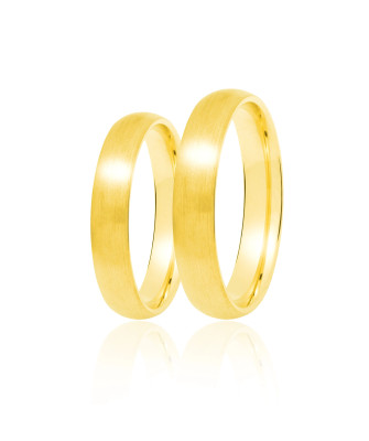 Złota obrączka ślubna 4 mm próba 14k Rozm. 24 - 32