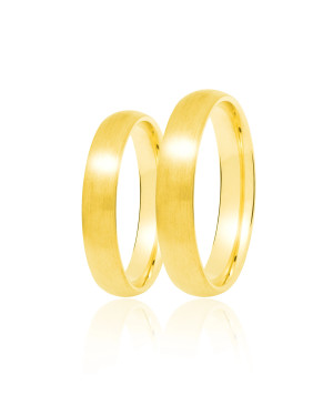 Złota obrączka ślubna 4 mm próba 14k Rozm. 24 - 32