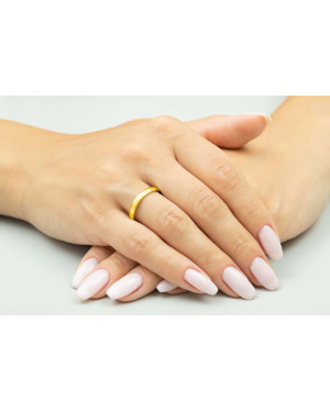 Złota obrączka ślubna 4 mm próba 14k Rozm. 6 - 14