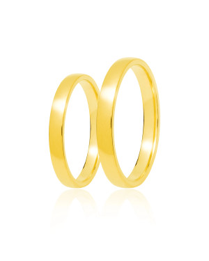 Złota obrączka ślubna 4 mm próba 14k Rozm. 24 - 32