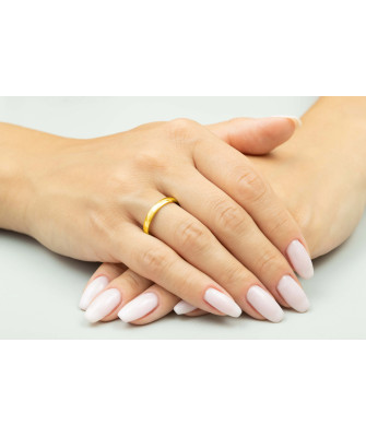 Złota obrączka ślubna 4 mm próba 14k Rozm. 24 - 32