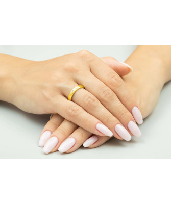 Gold wedding ring 4 mm 14k size 24 - 32