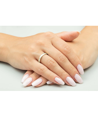 Gold wedding ring 4 mm 14k trial Size 15 - 23