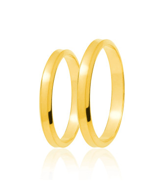 Gold wedding ring 4 mm 14k trial Size 15 - 23