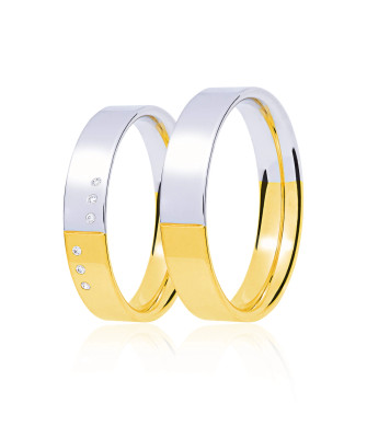 Gold wedding ring 4 mm 14k trial Size 15 - 23