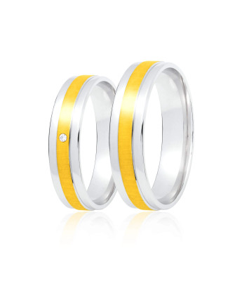 Gold wedding band 4 mm 14k size 6 - 14