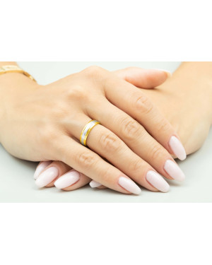 Złota obrączka ślubna 4 mm próba 14k Rozm. 6 - 14