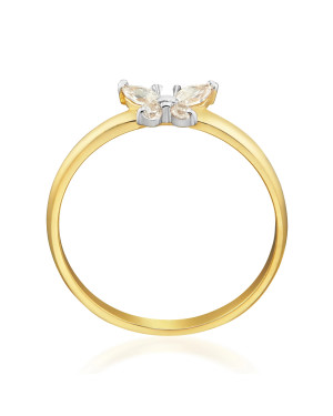 14k gold butterfly ring