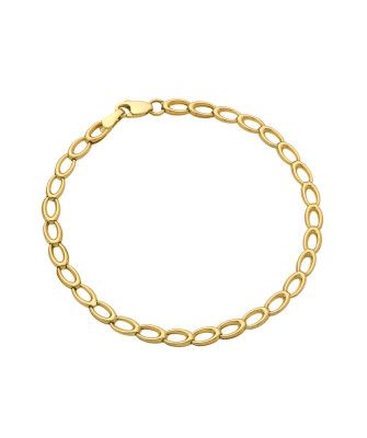 Gold oval bracelet