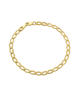 Gold oval bracelet