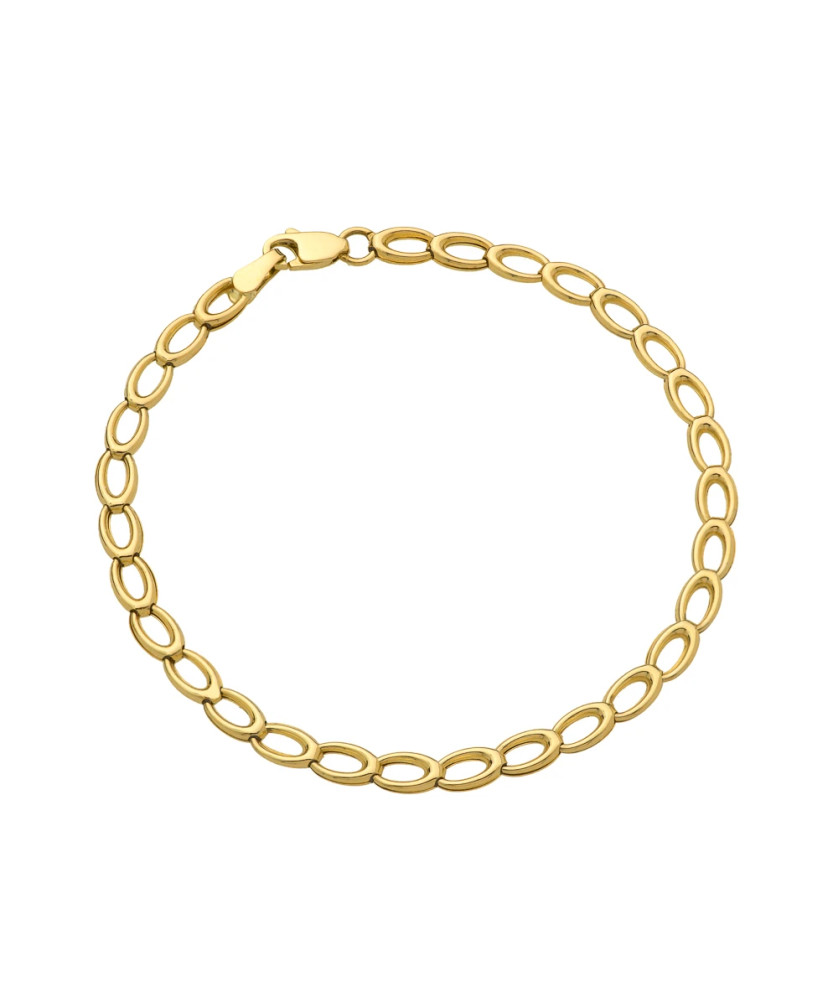 Gold oval bracelet