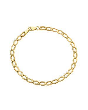 Gold oval bracelet