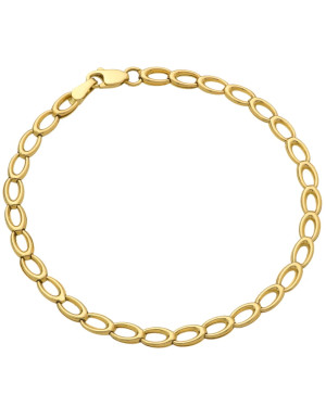 Gold oval bracelet