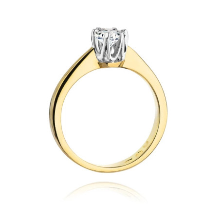 Gold ring with diamond EY-220B 0.30ct | GoldJewellery