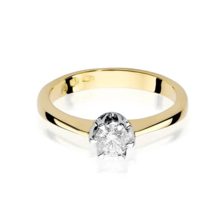 Gold ring with diamond EY-220B 0.30ct | GoldJewellery