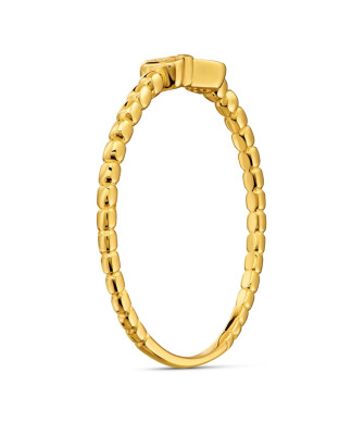 14k gold ring bow beads