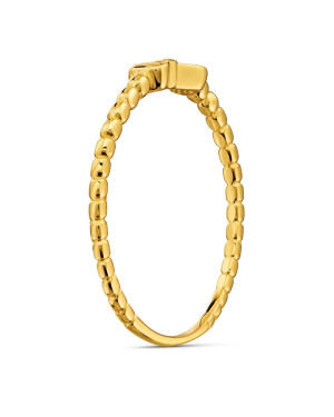 14k gold ring bow beads