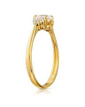 Engagement ring cubic zirconia 8k