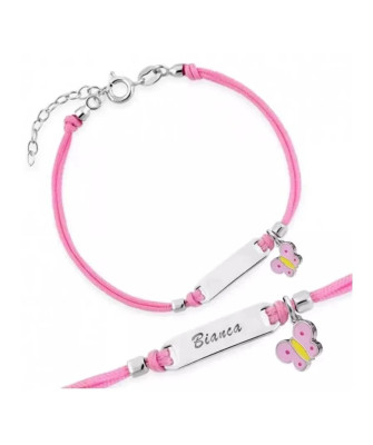 Princess bracelet BUTTERFLY engraving