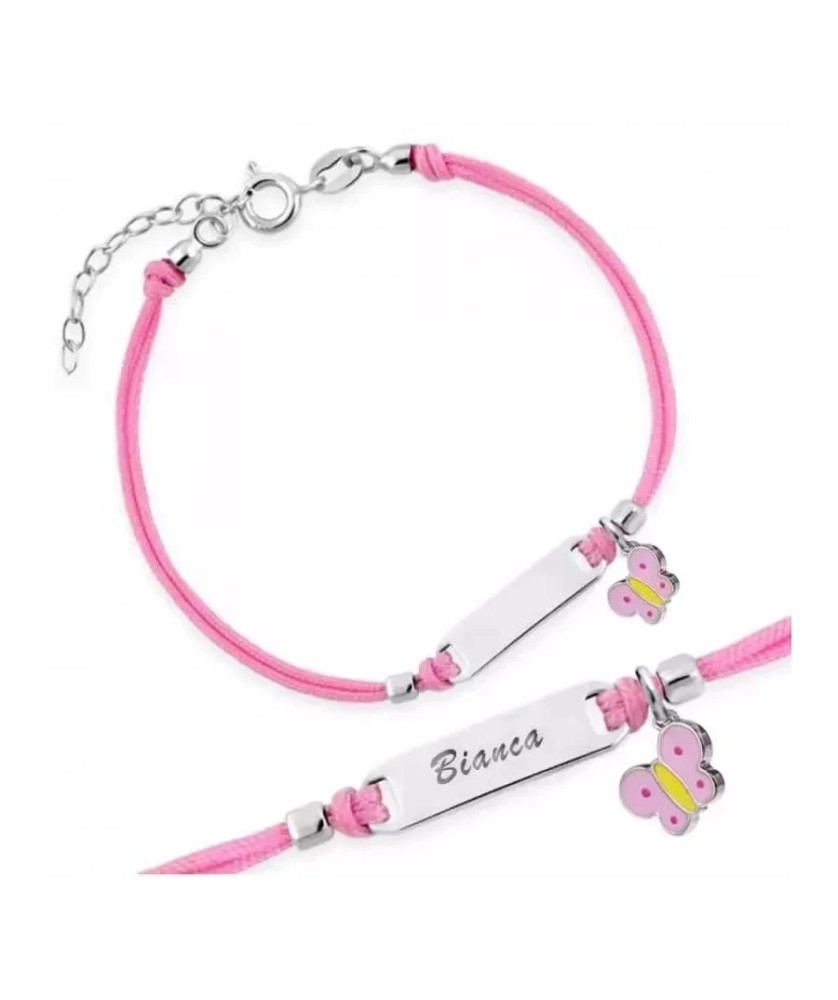 Princess bracelet BUTTERFLY engraving
