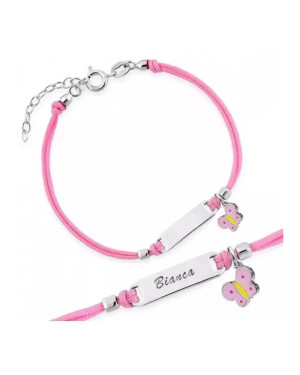Princess bracelet BUTTERFLY engraving