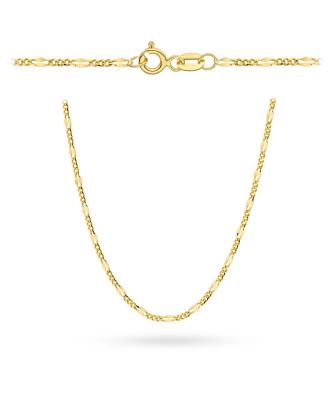 Łańcuszek złoty pr. 14k - splot figaro gucci 45 cm