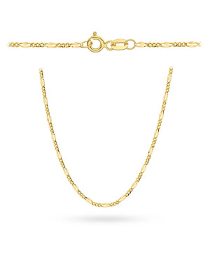 Łańcuszek złoty pr. 14k - splot figaro gucci 45 cm