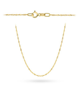 Gold chain 14k - Singapore weave 50 cm