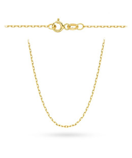 Łańcuszek złoty pr. 14k - splot ankier 45 cm