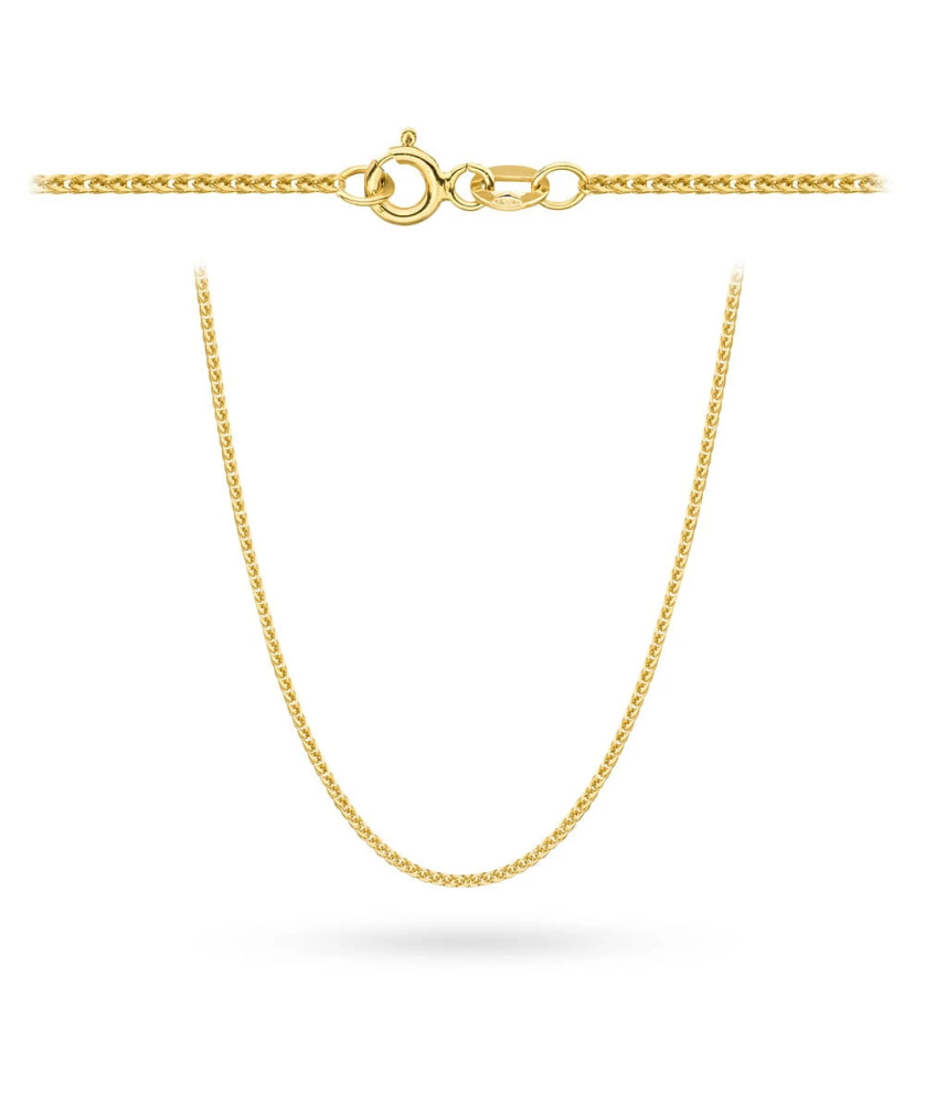 Gold chain 14k - fox tail weave 45 cm