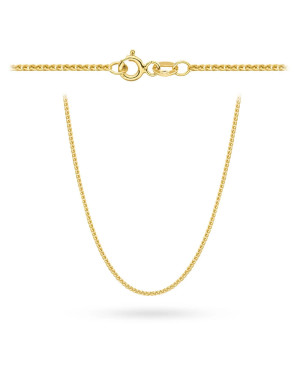 Gold chain 14k - fox tail weave 45 cm