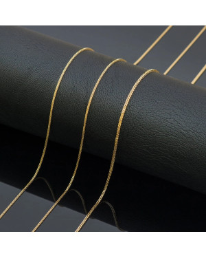 Gold chain 14k - fox tail weave 45 cm