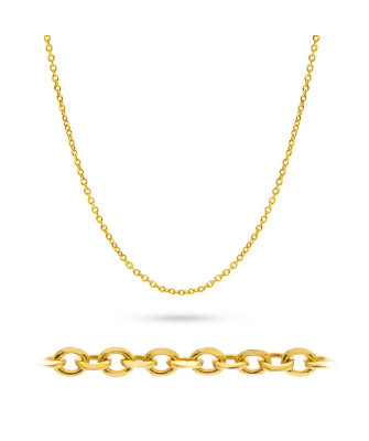 Gold chain 14k - anchor weave 55 cm