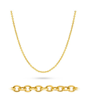 Gold chain 14k - anchor weave 55 cm