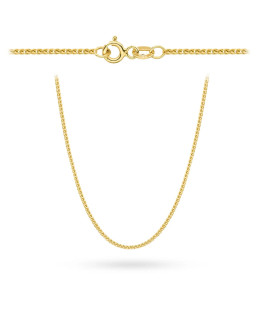 Łańcuszek złoty pr. 14k - splot lisi ogon 50 cm