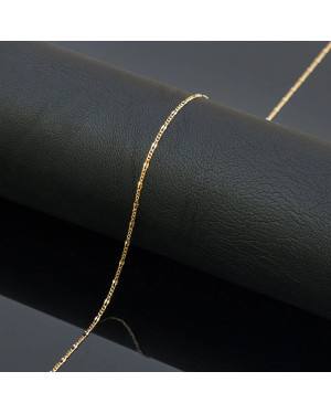 Gold chain 14k - figaro gucci weave 55 cm